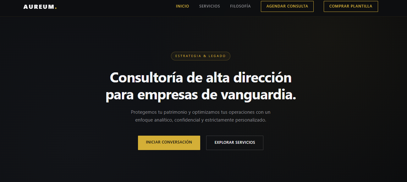 Plantilla web asesoria