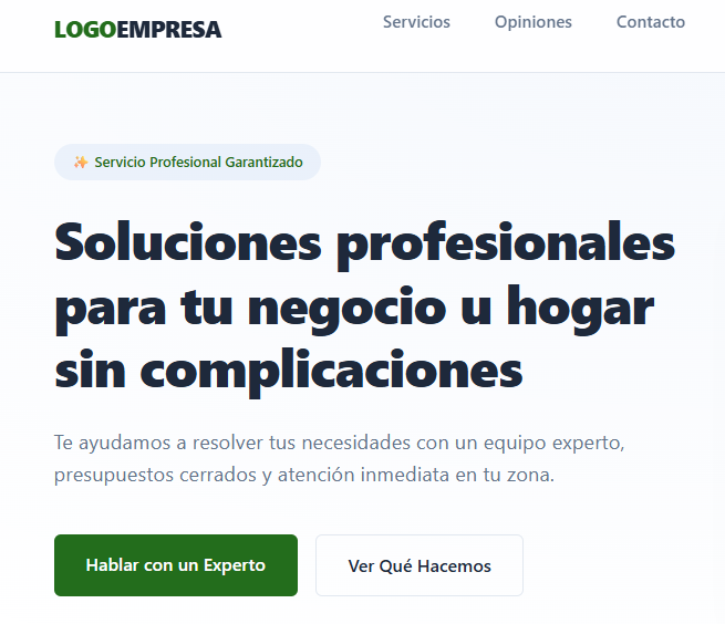 Plantilla web consultoria