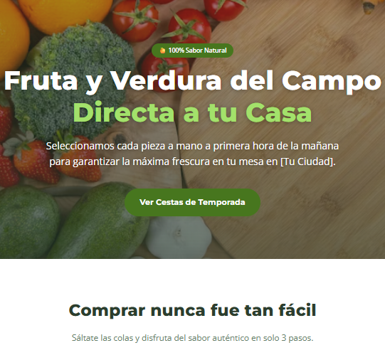 Plantilla web fruteria