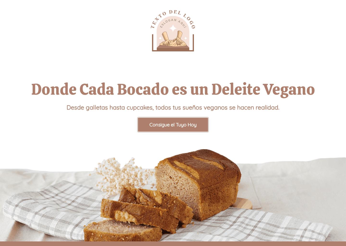 Plantilla web restaurante vegano